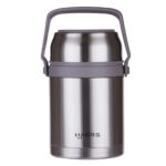 Grey Stainless Steel thermal Lunch Box wholesale - Haers Drinkware