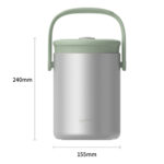 Dimensions of Thermal Box - Haers Drinkware