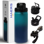 ステンレススチール製 1ガロン ウォータージャグ 蓋3個付き - Haers ドリンクウェア