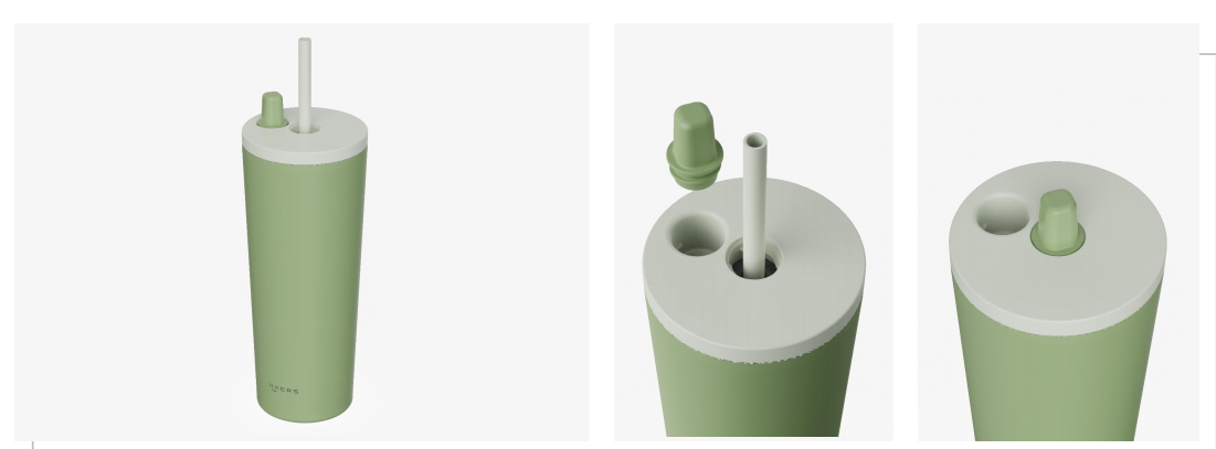 Stainless Steel Tumbler with Detachable Straw Cap