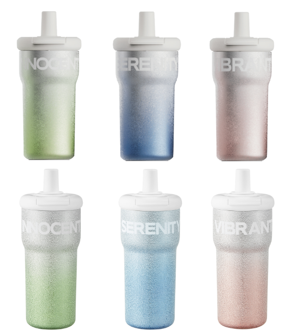 sports tumbler with 2-in-1 lid