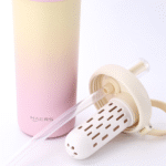 Detail of Stainless Steel Wide Mouth Tumbler with Dust-proof Cover custom - Haers Drinkware