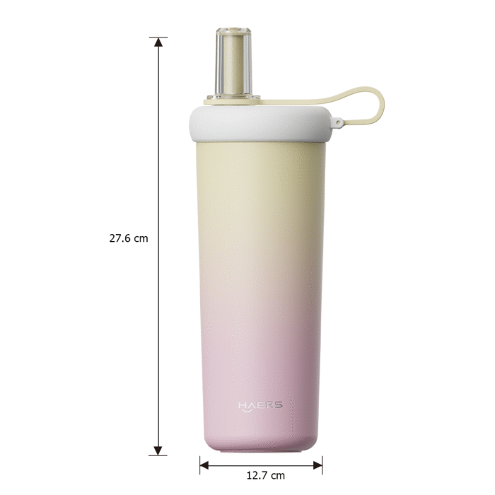 Size of Stainless Steel Wide Mouth Tumbler with Dust-proof Cover custom - Haers Drinkware