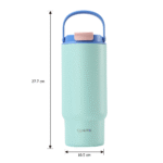 size of Stainless Steel Insulated Tumbler with Easy-grip Handle custom - Haers Drinkware