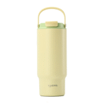 Yellow Stainless Steel Insulated Tumbler with Easy-grip Handle custom - Haers Drinkware