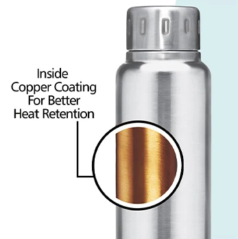 inside cooper coating for better heat retention