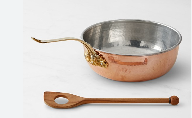 copper never directly contacts your beverage or food