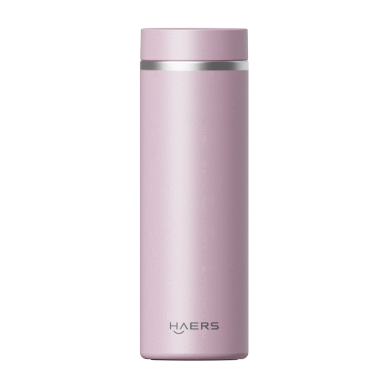 Özelleştirilmiş 12oz Pembe Yalıtımlı Su Matarası - Haers Drinkware