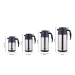 Größe der Edelstahl-Kaffeekanne mit Stopfen - Haers Drinkware