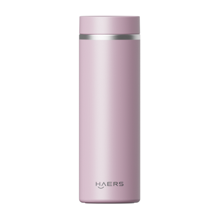 Customized 12oz pink Insulated Water Flask - Haers Drinkware