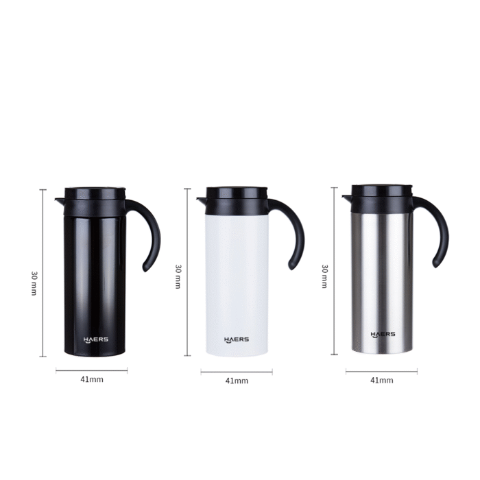 Size of Wide Mouth Stainless Steel Carafe - Haers Drinkware