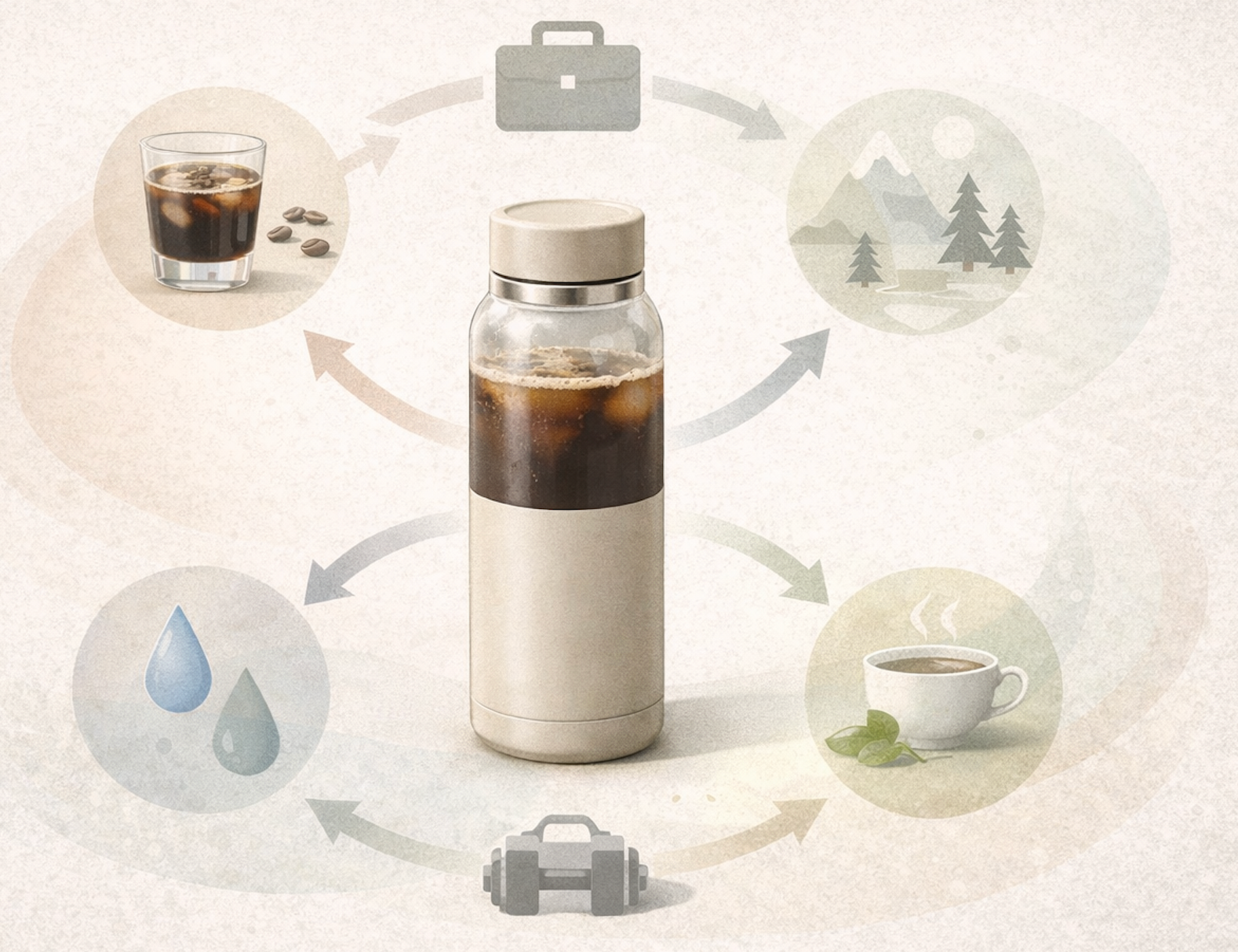 Insulated water bottle as a multi-purpose drinkware