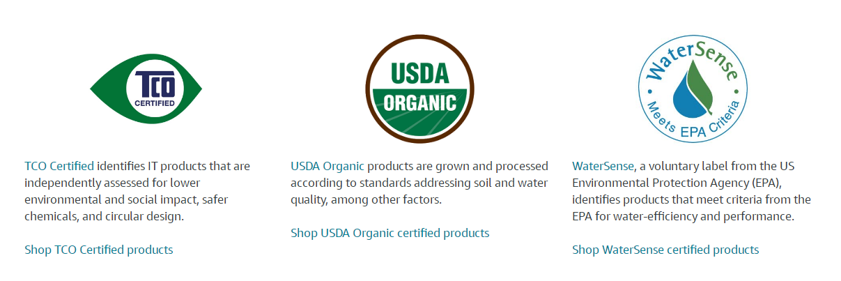 Certifications that Amazon Accepts