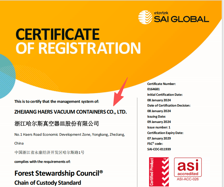 FSC certification