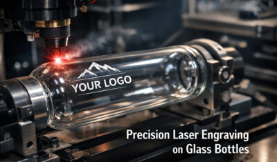 Customized engraved glass water bottles