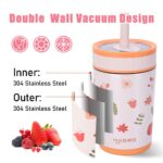 12oz 16oz Stainless Steel Insulated Kid Tumbler with Straw - Image 6