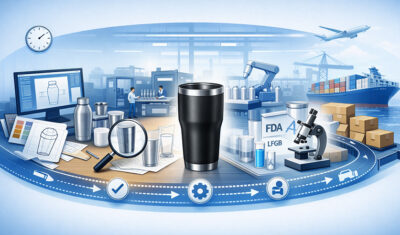 맞춤형 음료 용기 제작 공정 단계