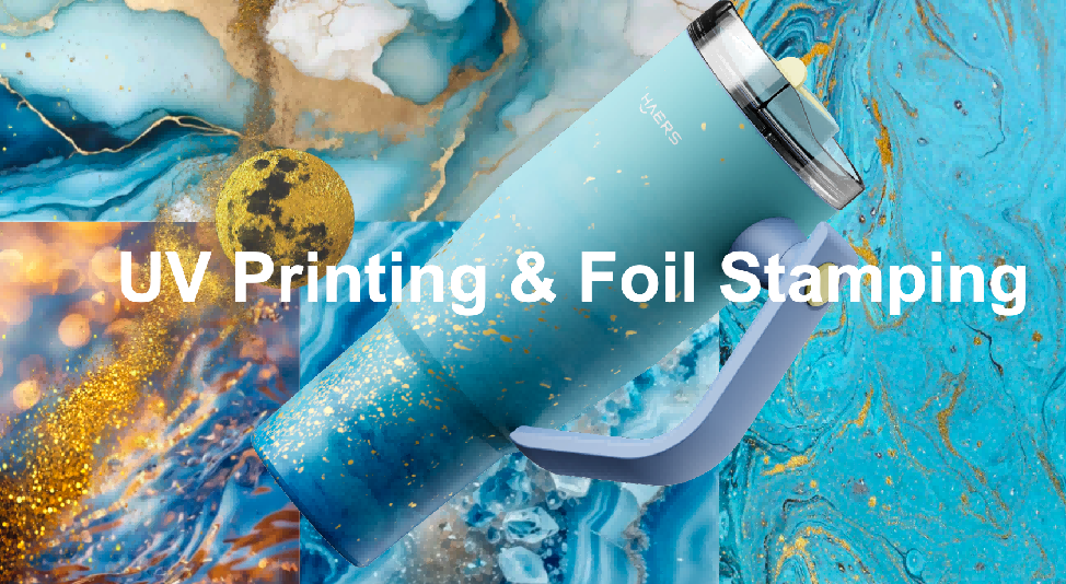 uv printing + foil stamping