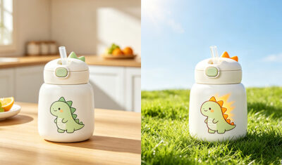 color changing kids water bottle